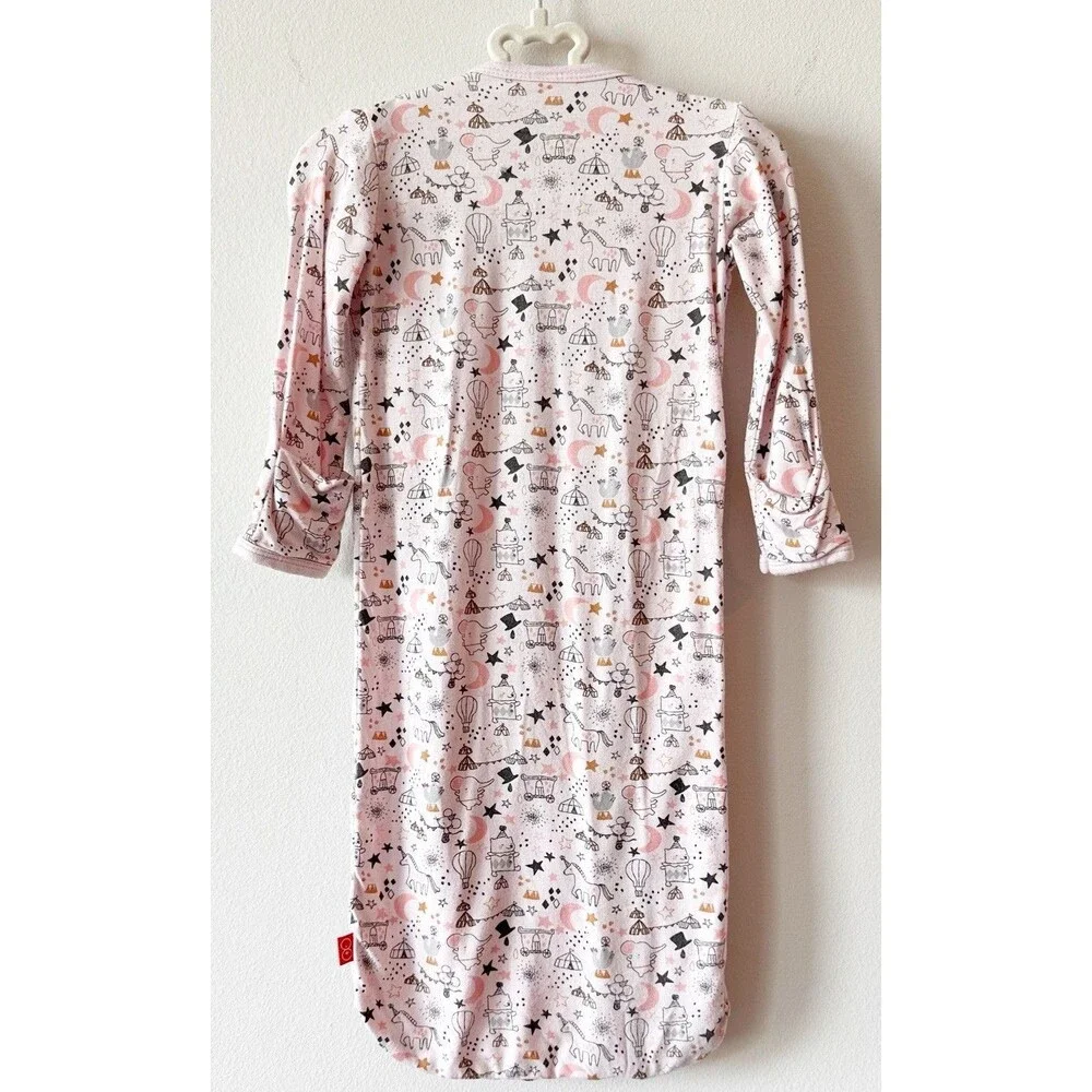 Magnetic Me Baby Vintage Circus Big Top Modal Sleep Gown Pink 0-3M